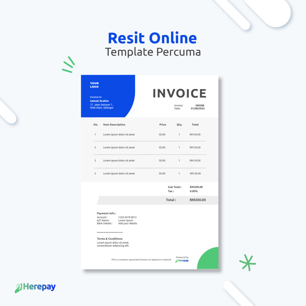 template resit online