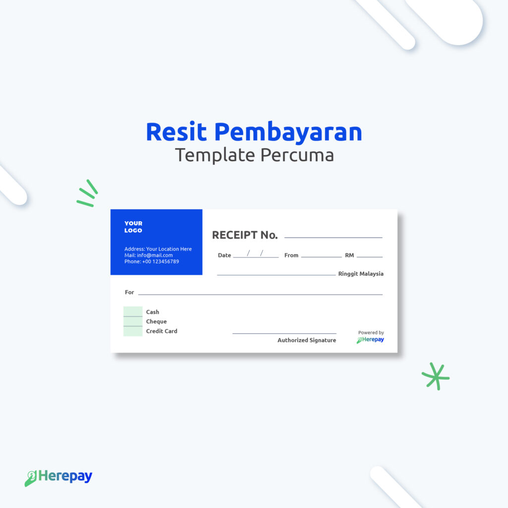 template resit pembayaran