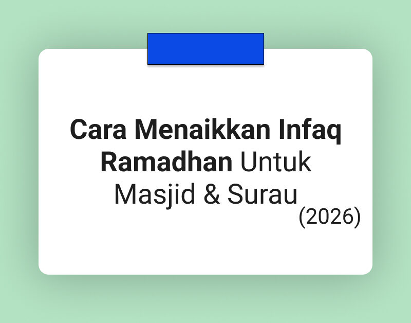 cara menaikkan infaq ramadhan